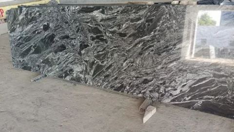 Black Forest Granite - Black Granite Slab | Stone Garage